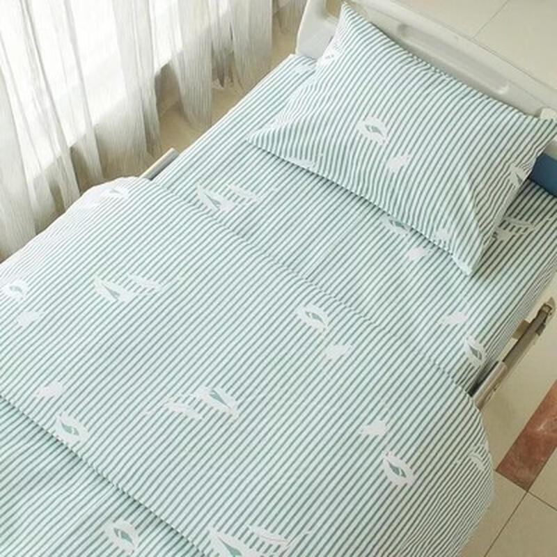 Medical-Grade Cotton Blend Bedding Set with Acrylic Quilt