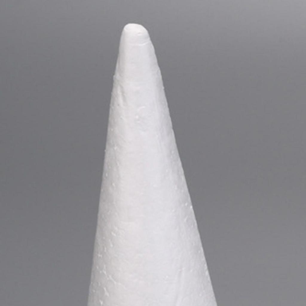 5 Pieces Foam Cones for Crafts Decorations Cake Topper Polystyrene Cones for Table Centerpiece Wedding Party Activities DIY Arts