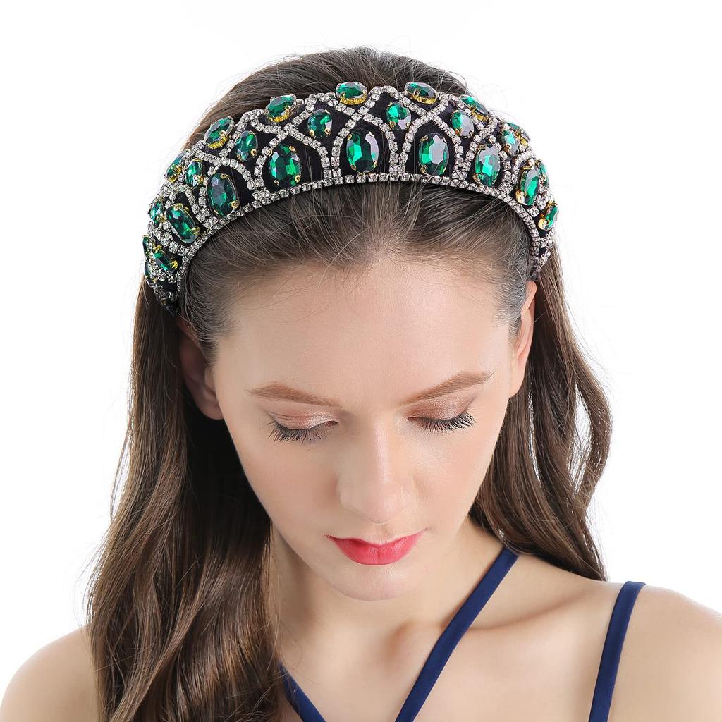 Barock Flanell handgemacht Strass Stirnband Amazon breiter Rand Schwamm Stirnband