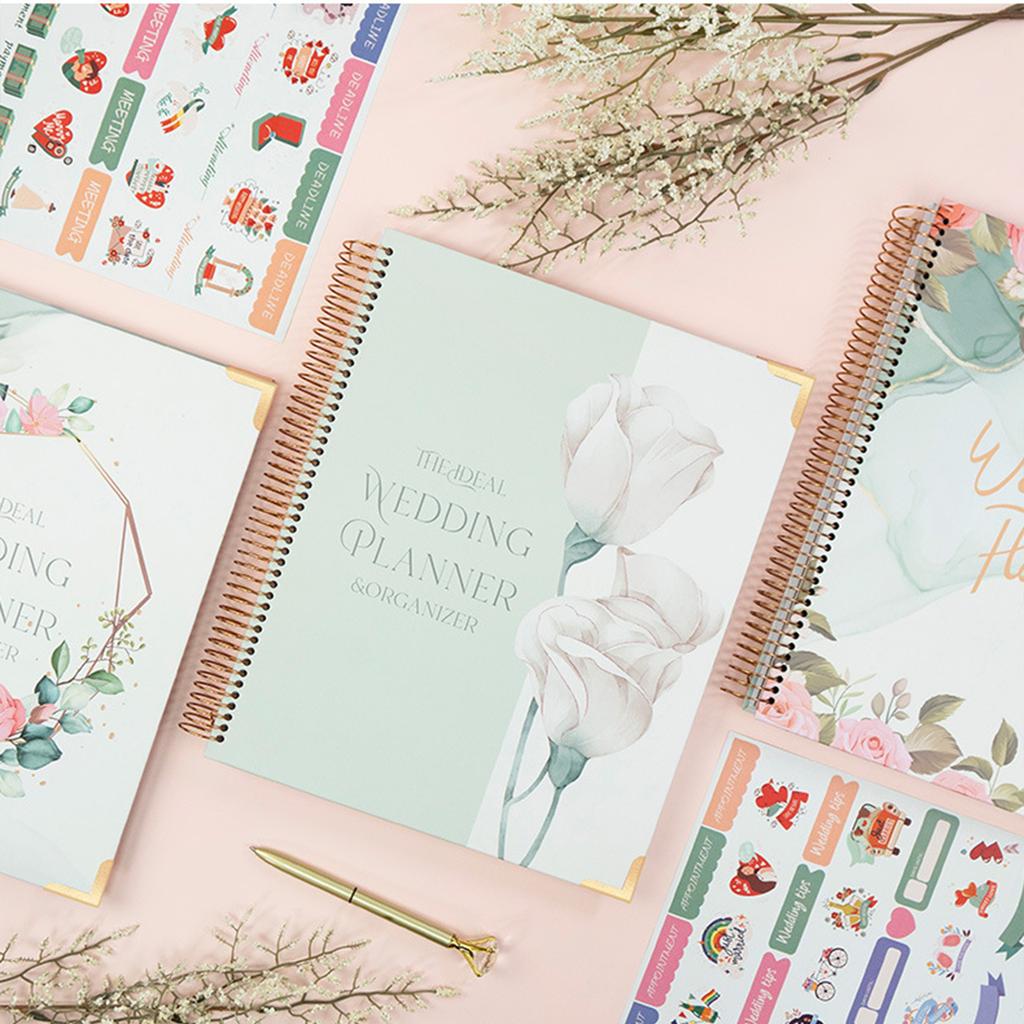 Wedding Planner Organizer Exquisite Bridal Planning Book Ideal Gift Large Capacity for Party Schedule Planning