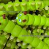 Latex Caterpillar Bite-Resistant Teething Toy for Medium to Large Dogs with Sound Feature
