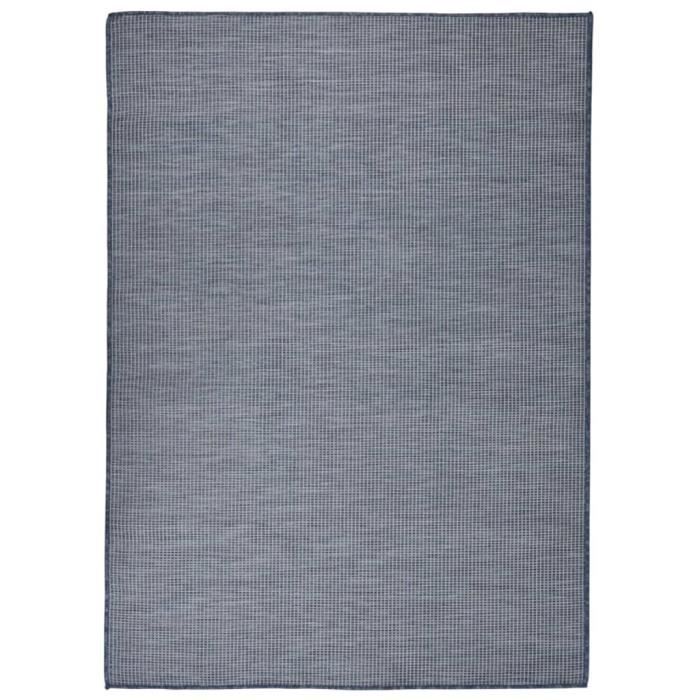 VidaXL Tapis à tissage plat d'extérieur 200x280 cm Bleu