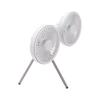 Dual Head Desk Fan with Tripod USB 3 Speeds Multi Angle Adjustable Outdoor Desk Fan for Camping Fishing Picnic