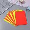 NUOLUX Referee Cards, Warning Cards, Soccer Red Cards, Yellow Cards, 10-Pack, Light-Surfaced PVC Referee Equipment Set for Football, Futsal, and More