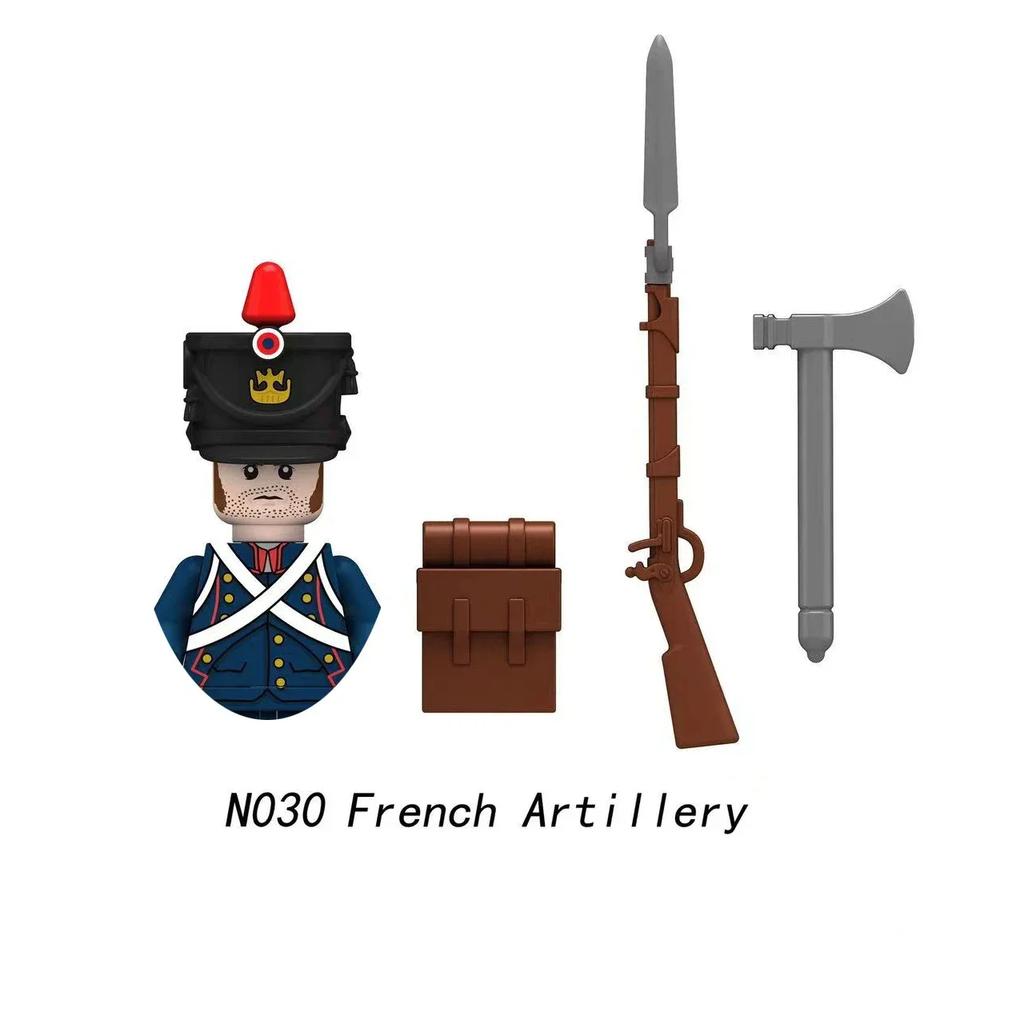 1 KS/Napoleonské války Vojáci Stavební kostky WW2 Figurky Francouzský Britský Fyzilír Pušky Zbraně Hračky Pro Děti