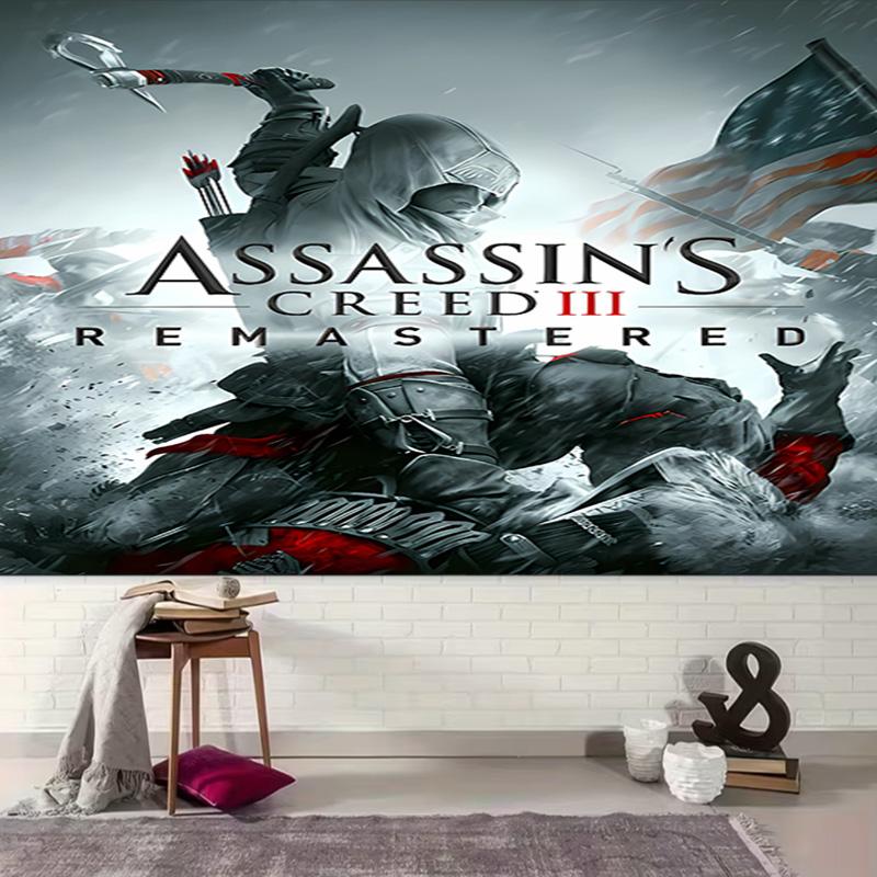 1pc A-Assassin's Creed Tapestry, Living Room, Bedroom, Office, Party Decor, Ideal Festive Gift