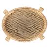 Oval Fruit Serving Tray Gold Decorative Food Platter Dessert Display Plate  Party Decoration