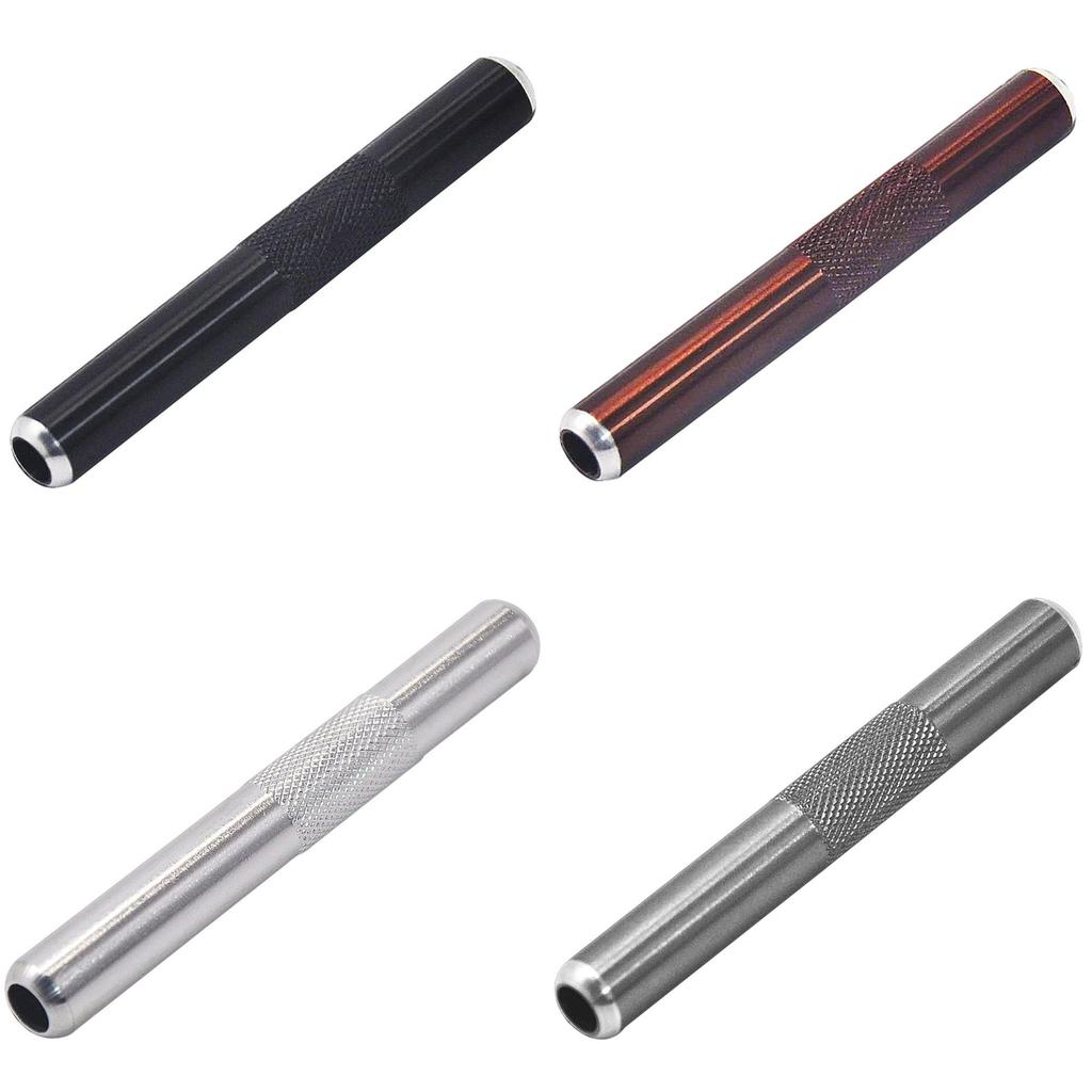 Portable Metal Pipe For Smoking Mini Size Silver Color Windproof Function