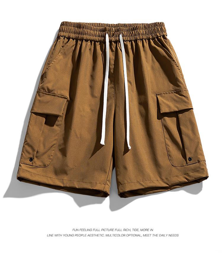 Men's Casual Shorts, Ice Silk Outdoor Workwear Shorts, Men's Quick Drying Shorts, Loose Sports Pants
