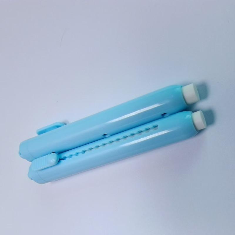 30Pcs Simple with Replaceable Core Push-out Eraser Push-out Type Retractable Pencil Rubber Retractable Eraser Gift