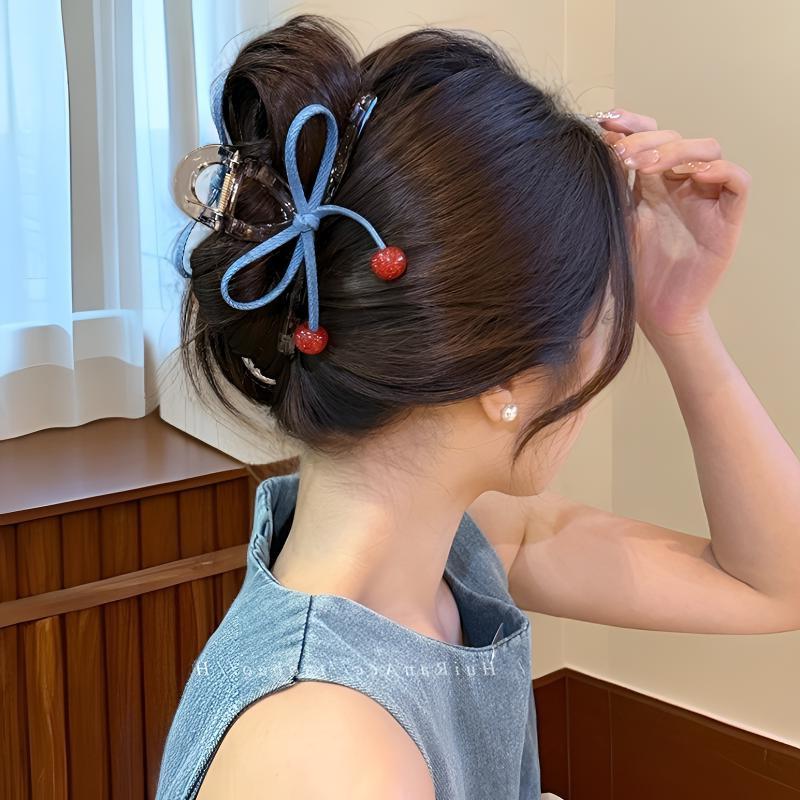 Cute Angel Wings Bowknot Hair Clips for Children Sweet Girls Large Bowknot Metal Duckbill Clip Girl's Hair Lovely Accessories