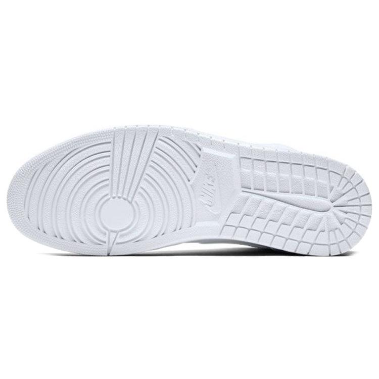 New JORDAN 1 Mid White/Pure Platinum 554724-104