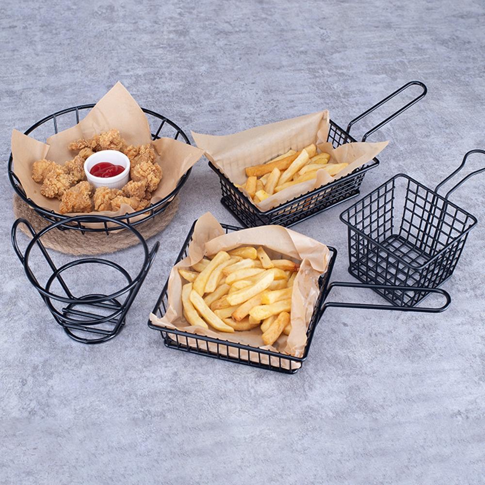 French Fries Basket Stainless Steel Snack Potato Mesh Strainer Basket