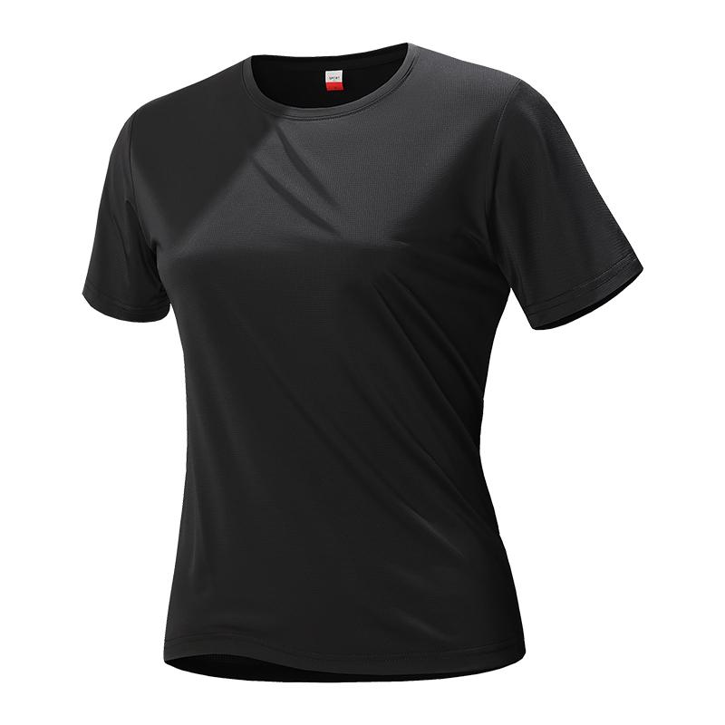 T-shirt Ice Silk Outdoor Quick Drying Short Sleeved Women's Summer Lightweight Round Neck T-shirt
