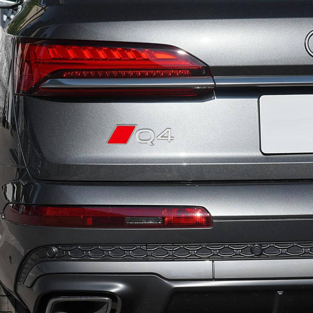 2026 New Fashion 1PCS Q3 Q4 Q5 Q6 Q7 Q8 Emblem Letters Sticker Car Trunk Badge Decals For hot Sline Quattro S Auto Accessories