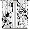 Modern Black White Window Curtains Minimalist Line Abstract Art Treatments Style Dcor Drapes Living Bedroom Nordic Made Of Polyester Decor Treatment