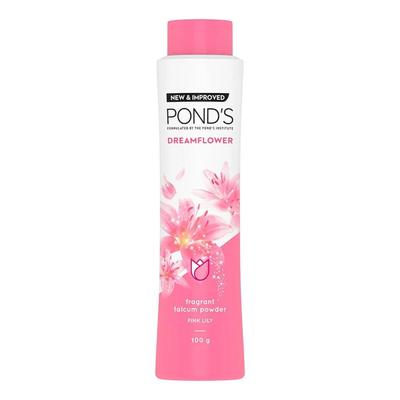 Pond’s Dreamflower Fragrant Talc Powder with Vitamin B3 – 100g Fresh Floral Scent for Smooth Skin