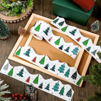 Christmas Tree Classroom Board Decorations 59 Feet Christmas Bulletin Board Border Home Decorations For Stairs Offices Window