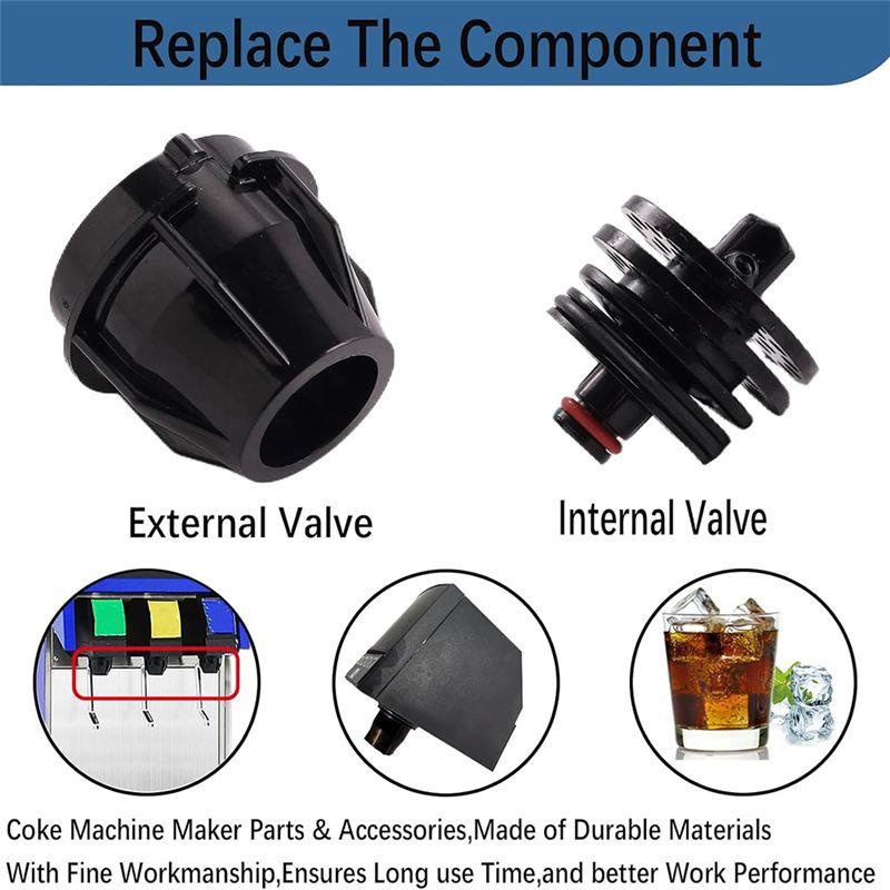 AEE4-3Pcs UF-1 Nozzle And Diffusser Assembly,For Coke UF-1 Soda Inner Outer Valves Repair Or Replacement