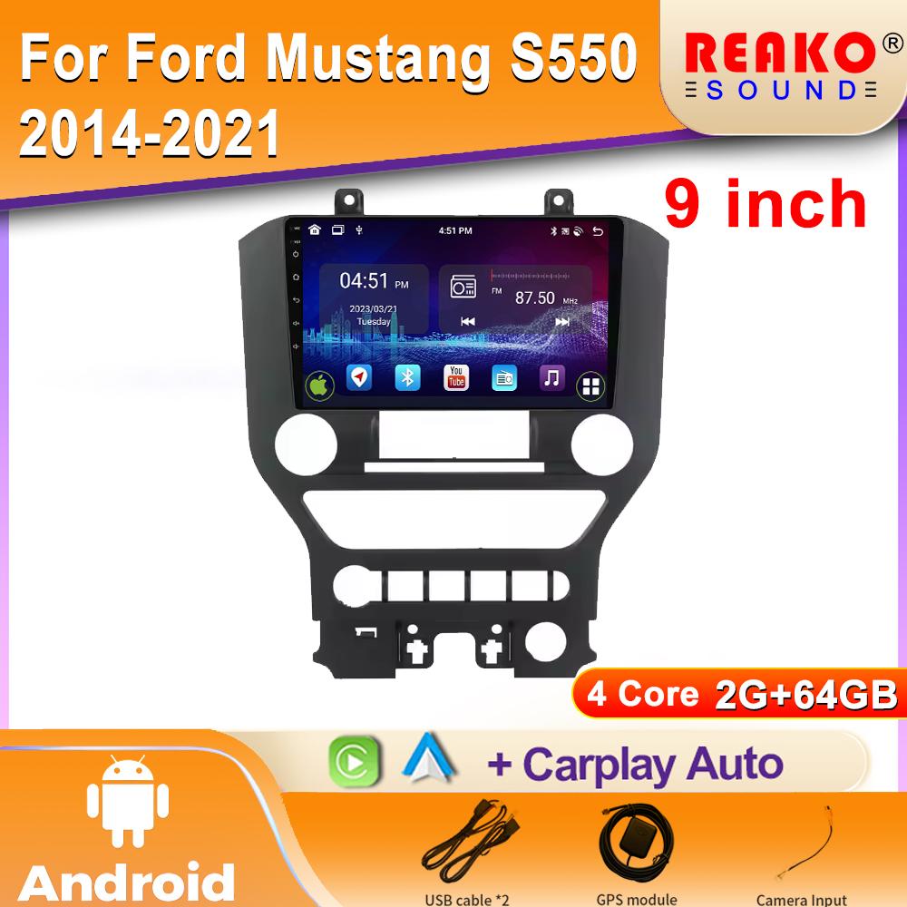 Android Carplay FOR FORD Mustang S550 2014-2021 Multimedia Car Player Navigation Screen GPS Radio 2 Din Stereo Head Unit