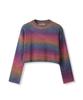 AVANDRESS Wool Gradation Crop Knit Rainbow