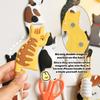 Creative Cute Kitten Hook Fridge Magnets Ginger Cats Siamese Cat Iron Gate Home Decoration Multi-Functional Animals Gifts