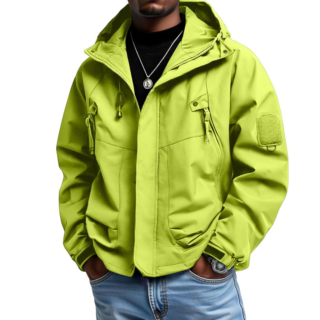 Men's  Leisure  Loose  Windbreaker  Hooded  Hood  Coat