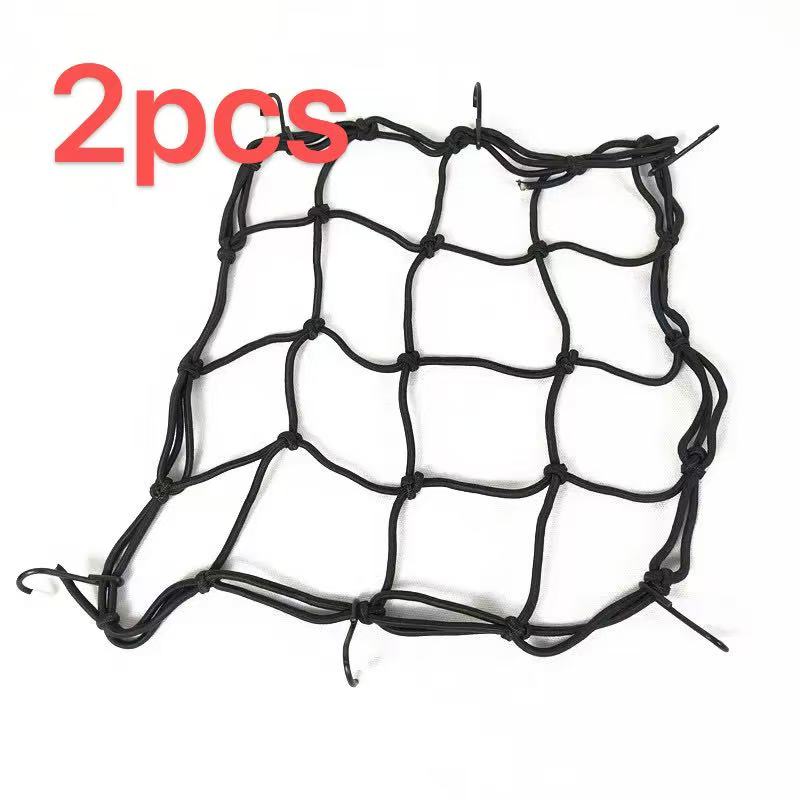 

2 шт. Сетка для багажа 2 шт. - Мотоциклетная 6 крючков для фиксации, Сетка на бак мотоцикла, Высококачественная регулируемая, Стильная грузовая сетка, Сетка для багажа