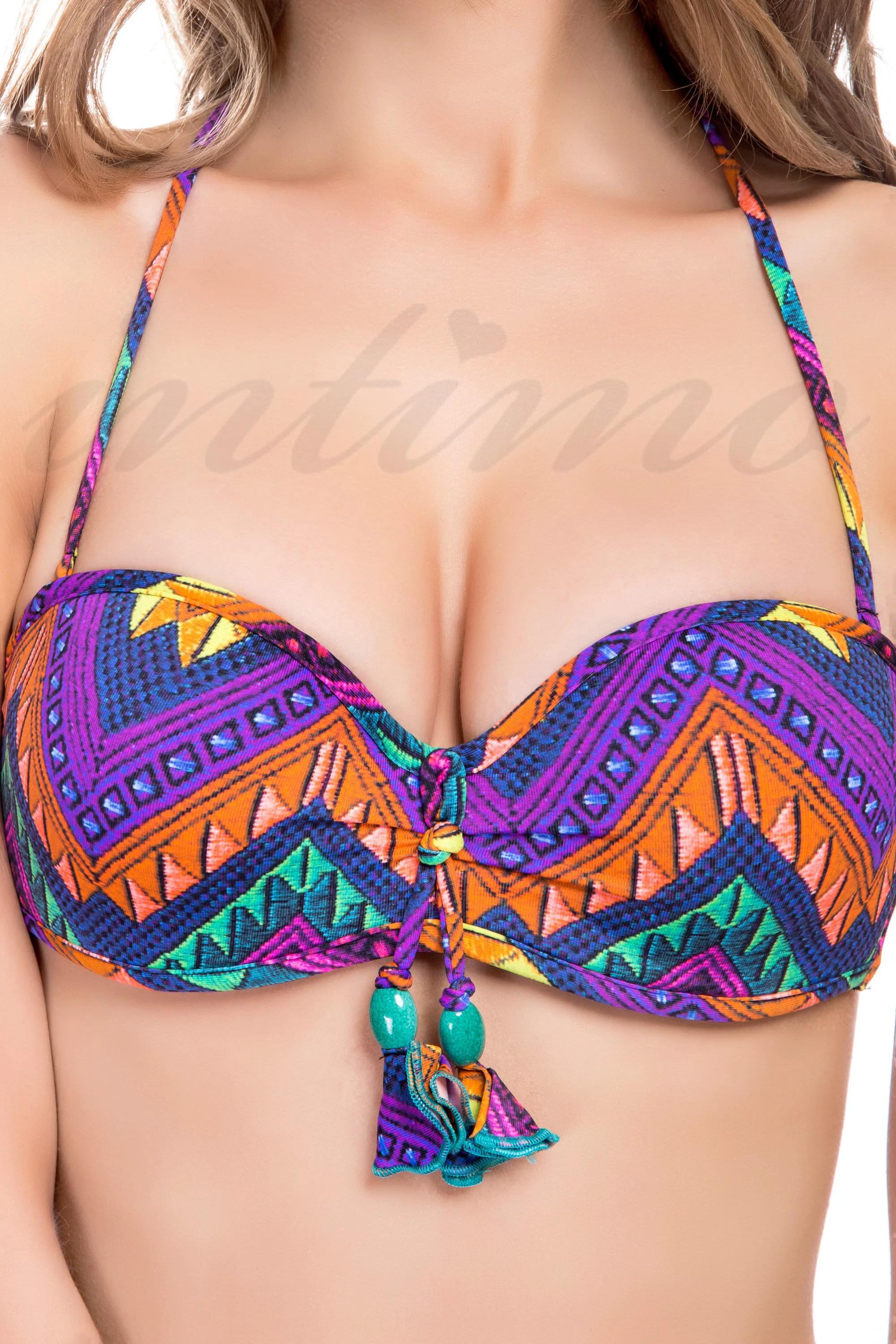 

Купальник з ущільненої чашкою, плавки сліп Lida (46872) 42B/S різнокольорові кольору