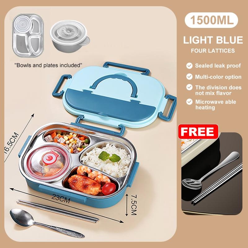 Stainless Steel Insulated Food Container for Kids BPA Free Portable Lunch Box with Bowl for School Outdoor Trips