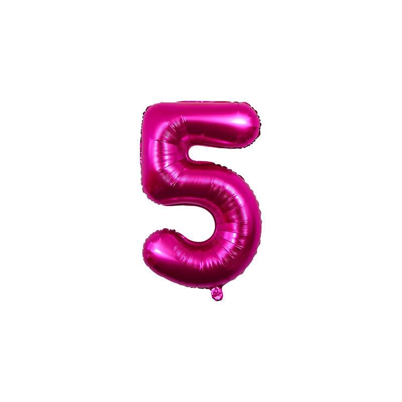 32-Inch Gradient Color Aluminum Foil Number Balloons - US Version