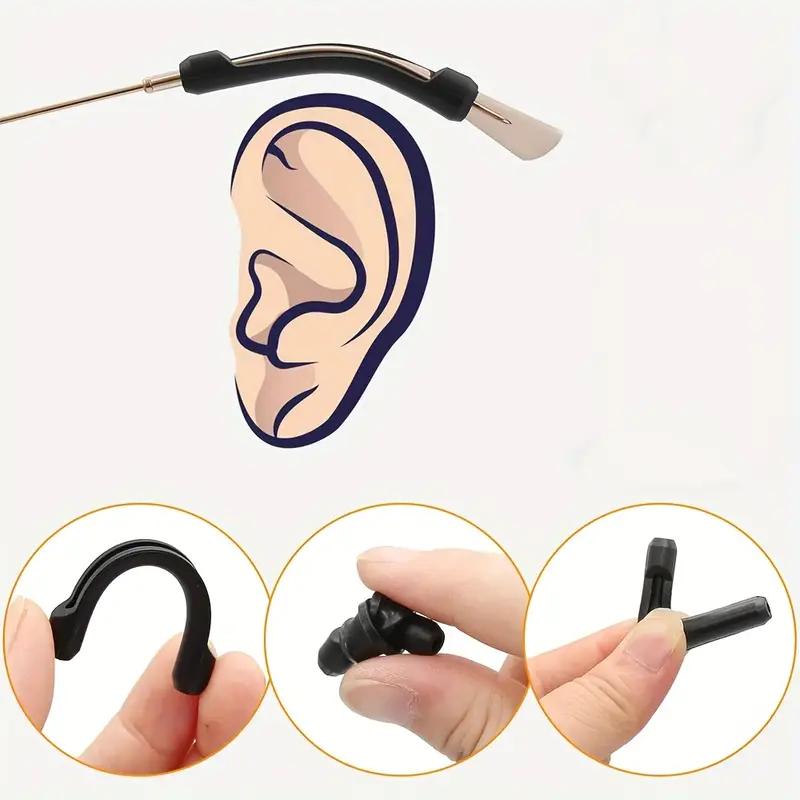 10-20pc Anti-slip Glasses Sleeve Silicone Temple Tips Eyeglass Retainer Eye Frame Leg Drag Fixed Ear Hook Bracket Glasses Access