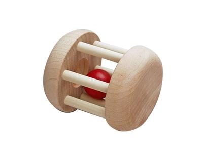 Forest Rolling Toy (Natural Colors) - Made In Japan - Baby Rattle