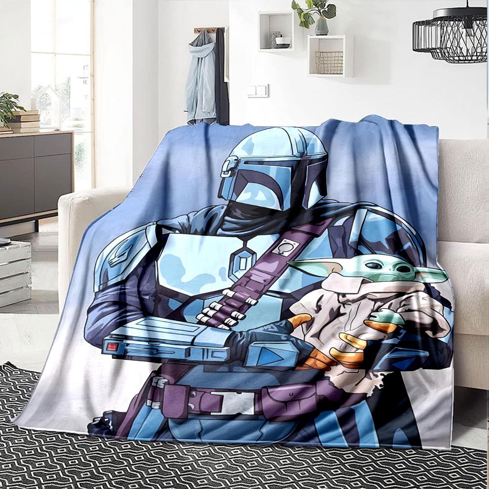 Star Wars Blanket Warmthful Decor Great for Office Chair Sofa Seaside Four Seasons Universal Modern Style Ideal Gift For Birthday Valentine'S Day