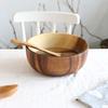 Salatschüssel Praktische langlebige Holz einfache Lagerung Halter Küche Schüssel Besteck
