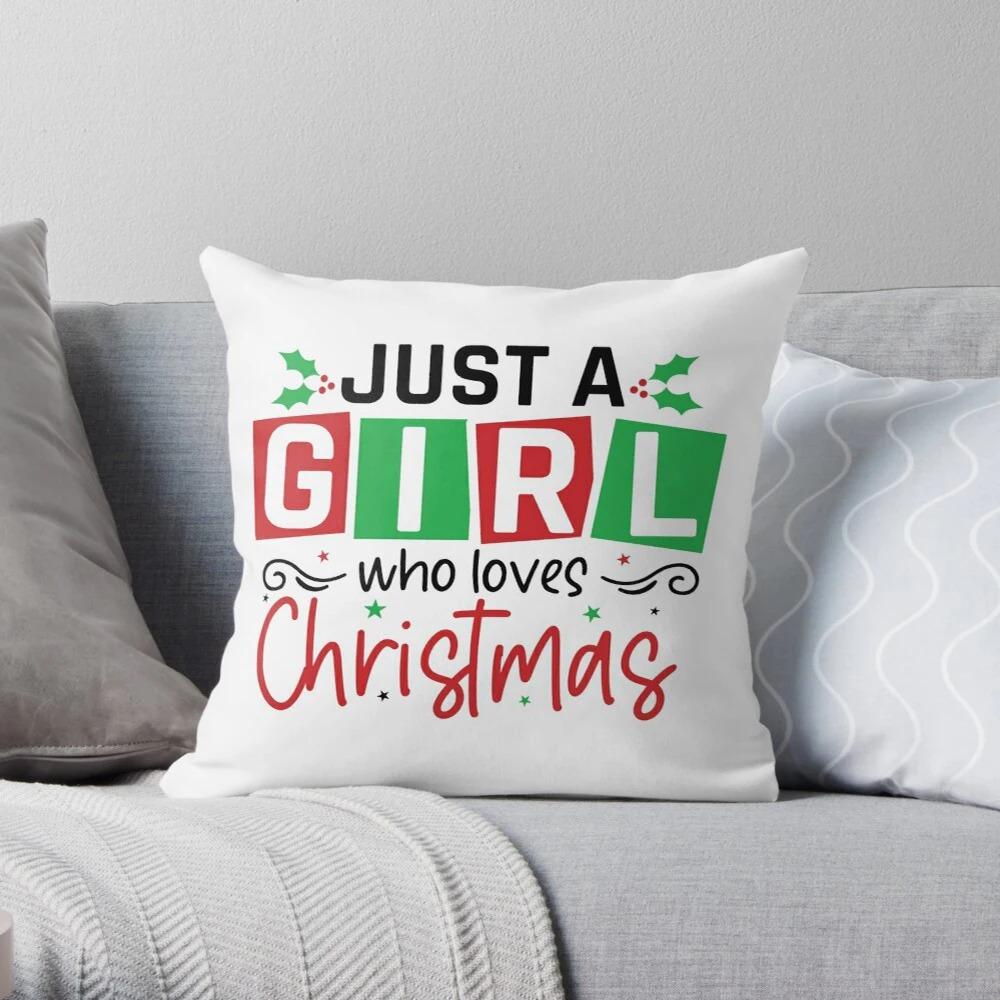 Merry Christmas Decoration Home Pillowcase Cushion Cover Autumn 45X45Cm Living Room Sofa Bed Pillowcase