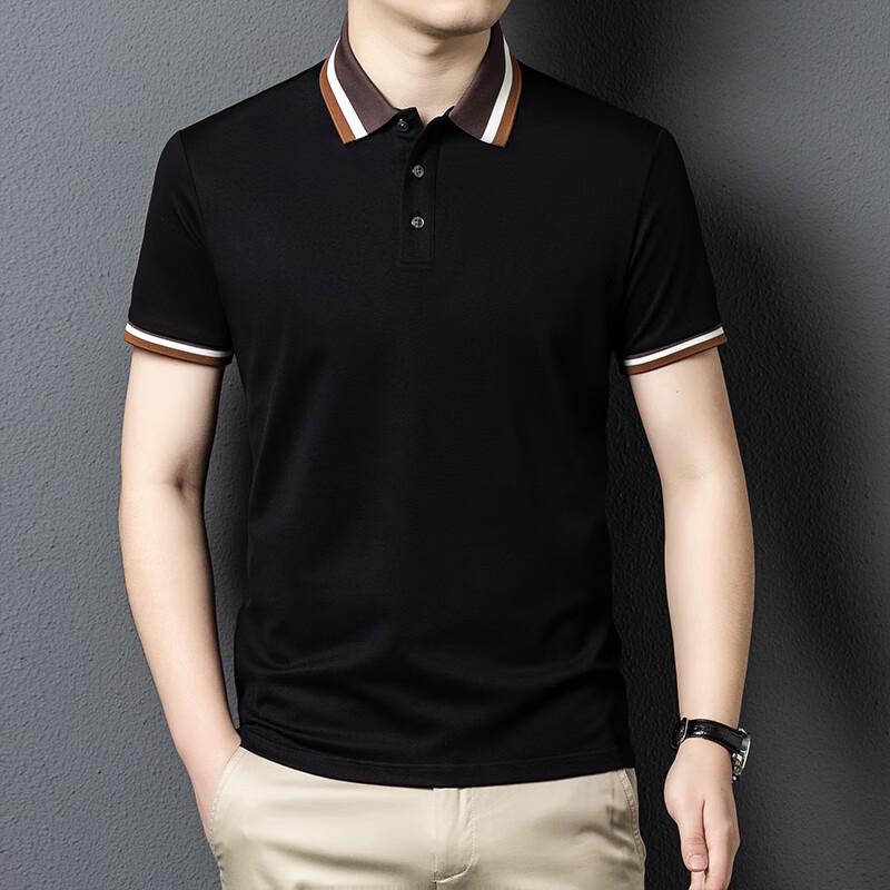 Fengxun Men s Casual Color-block Polo Shirt 190/3XL