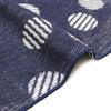 Imabari Towel Iori Handkerchief Made in Highly Absorbent mono-mono Towel, Fluffy, Japan, (Dot/Navy)