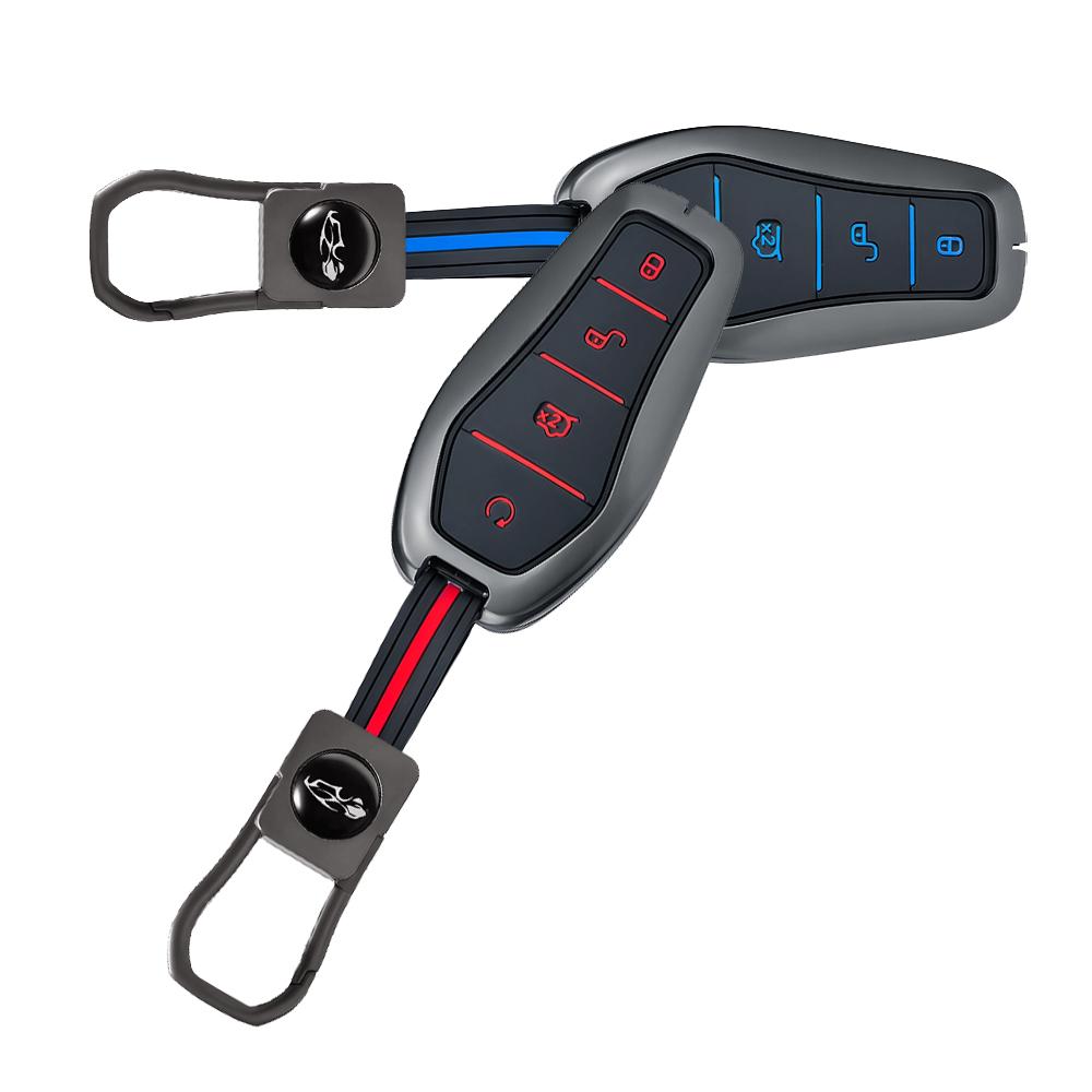 Fashion Zinc Alloy Silicone Key Case For Byd Atto 3 Han Ev Dolphin Song Pro Max Tang Dm Yuan Dolphin E2 Qin Plus Car Key Cover