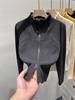 Women's Double-Zipper Slim Waist Short Jacket - Warm, Comfortable, Double-Sided Fleece with Stand Collar