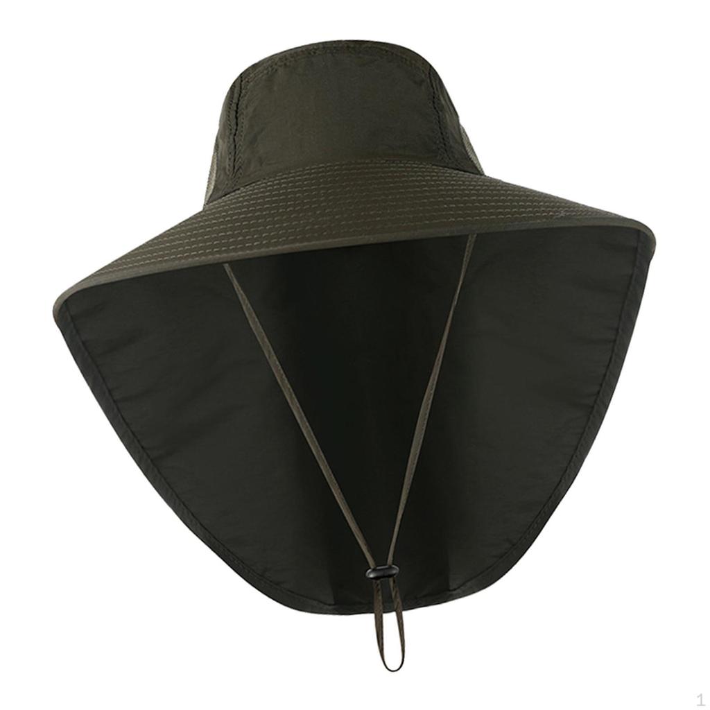 Bucket Hats Wide Brim with Neck Flap Ear ion Mesh Breathable for Women
