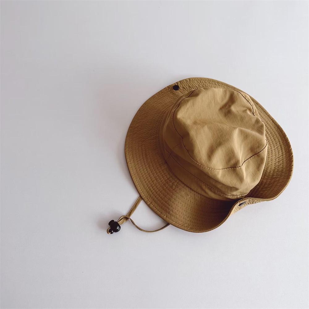 Children Bucket Hats Summer Solid Color Sunhat Kids Sunshade Fishing Caps Boys Girls Outdoor Autumn Fashion Beach Cap New Visor