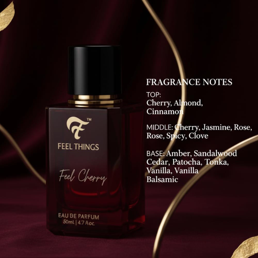Luxuriöser FEEL CHERRY Langanhaltendes Parfüm für Männer und Frauen | EDP 50ml |
