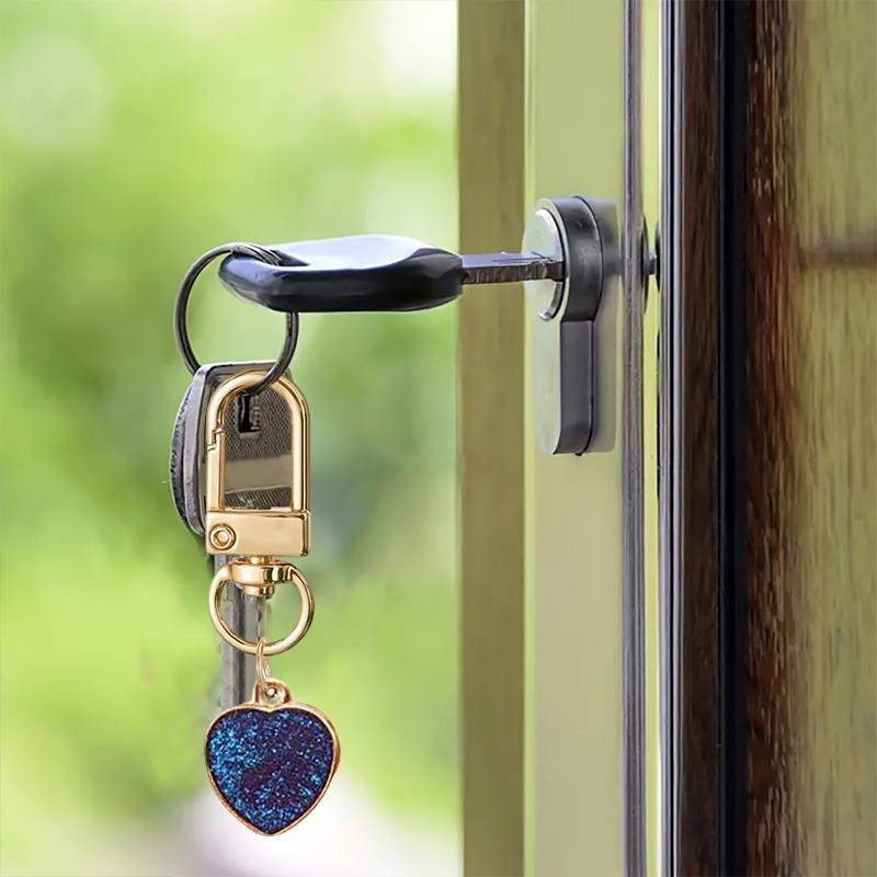 1PC Alloy Rust-Resistant Enamel Secure-Holding Gift Bag-Charm Heart Daily-Use- Charm Lightweight Keychain Durable