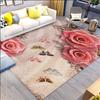Flower Living Room Carpet Tea Table Carpet Room Home Use Stain Resistant Floor Mat Bedroom Bedside Carpet