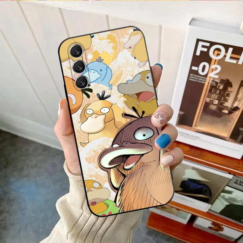 Cool-P-Psyduck Cute Phone Case For Samsung Galaxy A13,A21s,A22,A31,A32,A52,A53,A71,A80,A91 Soft Black Shell