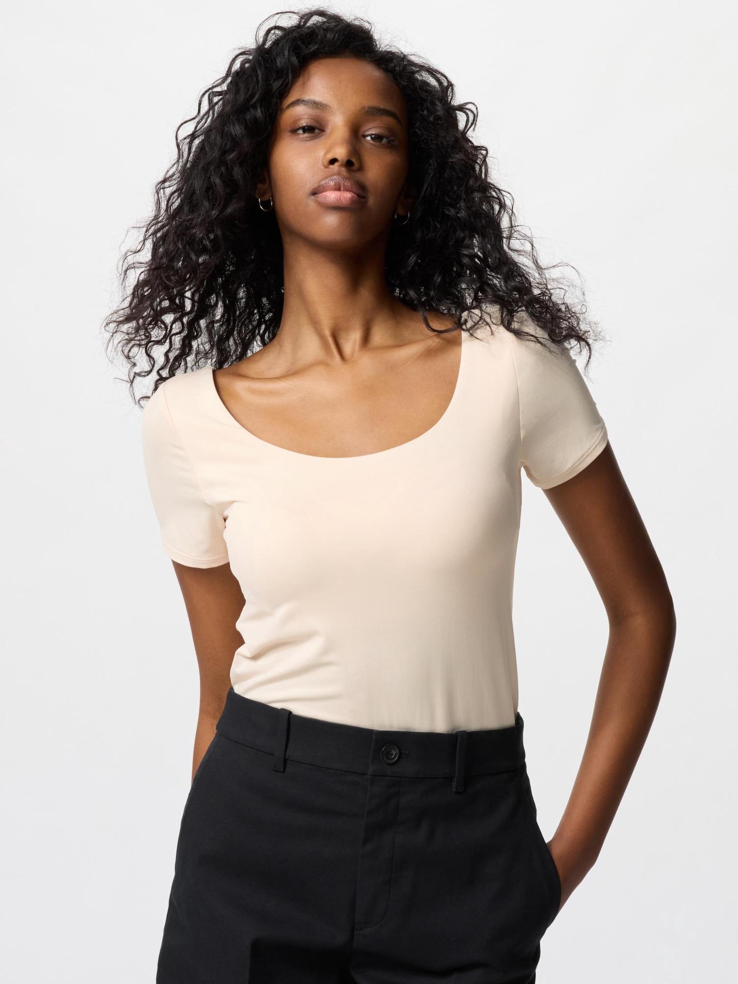 

Uniqlo Japan Air RhyThm Bra T shirT shorT Sleeve 30 NATURAL/M