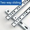 [Thickened|Two-Way] 2pcs Thickened Two-Way Sliding Rail | 17mm Width Drawer Guide, Office Mini Track, Cabinet Wardrobe Slide