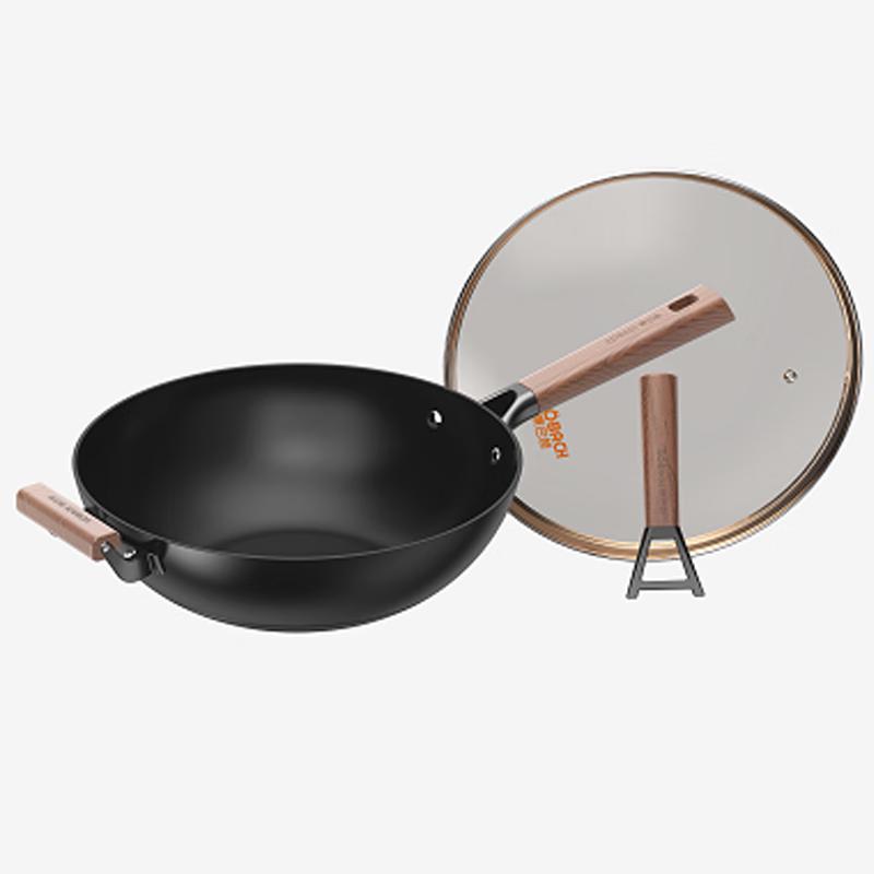 Kombach Rust-Proof Cast Iron Wok Set