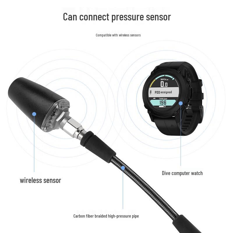 WEZHO Braided Carbon Fiber Diving High-Pressure Hose